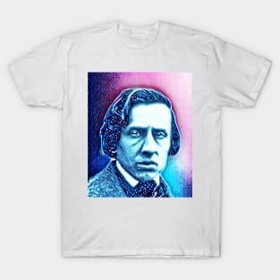 Frédéric Chopin Snow Portrait | Frédéric Chopin Artwork 13 T-Shirt